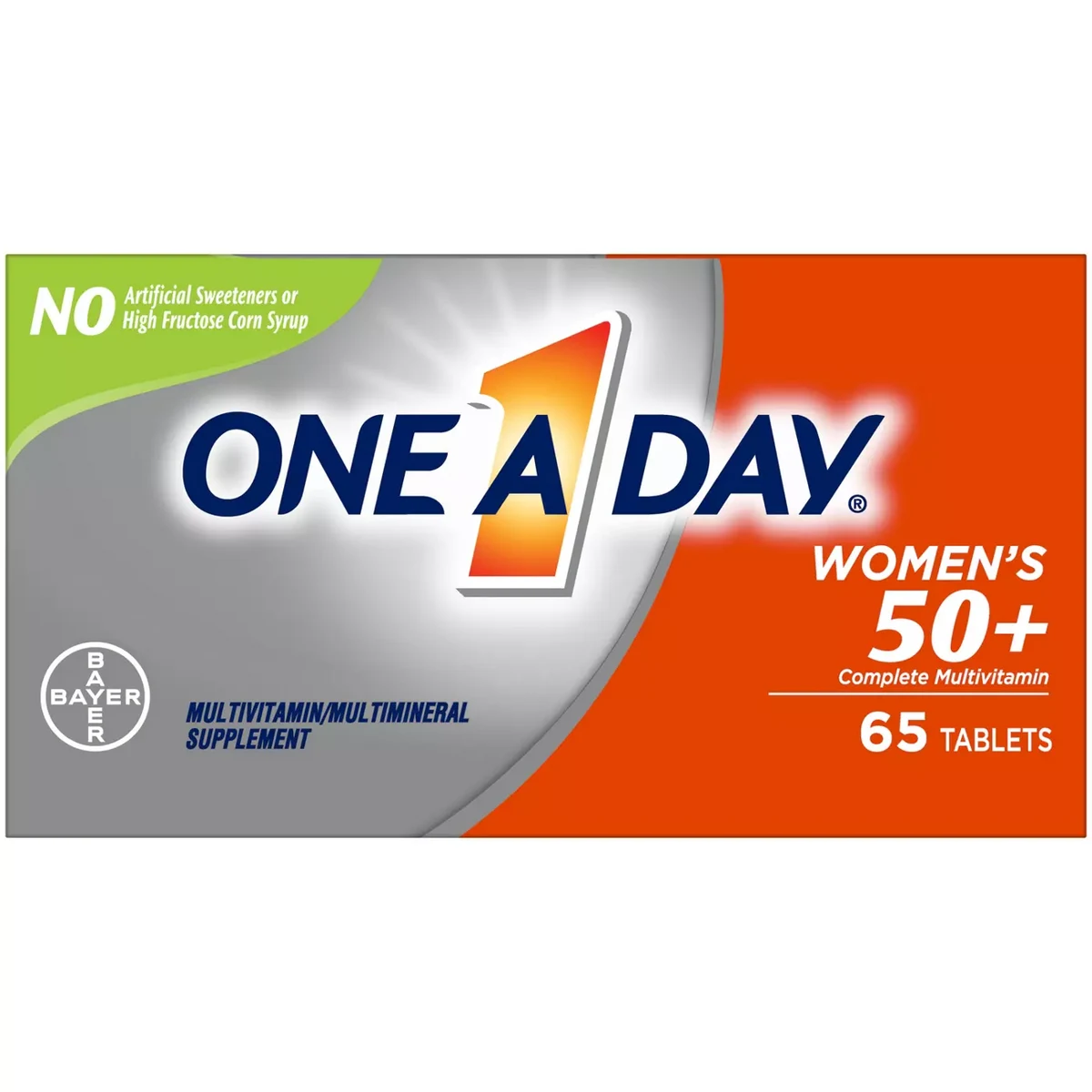 One A Day Women's 50+ multivitamin box
