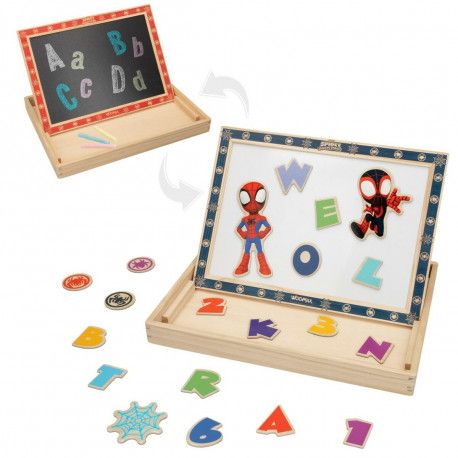 Marvel Spidey wooden magnetic activity set